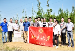 北大新生在燕園農業狀元林栽下心愿樹